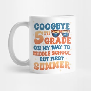 5th Grade Way To Middle School Grade First Summer Graduation gift For Boys Girl Kids Mug